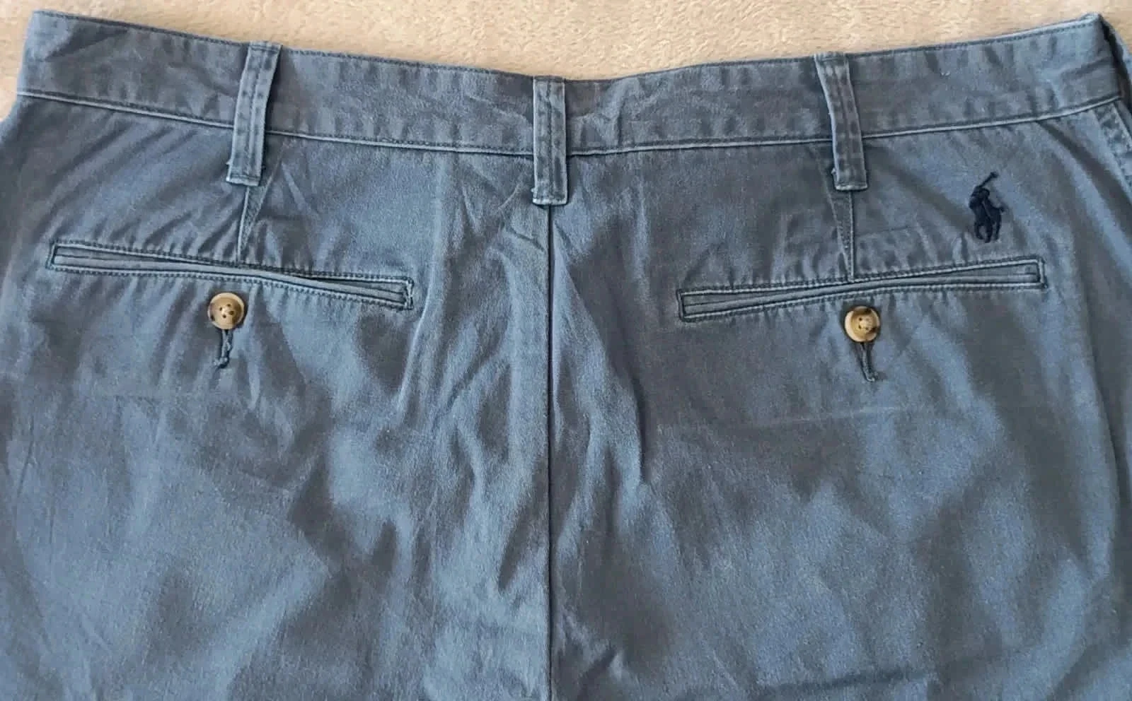 Polo Ralph Lauren azul de ajuste relajado con logo bordado Talla 35 – photo 8